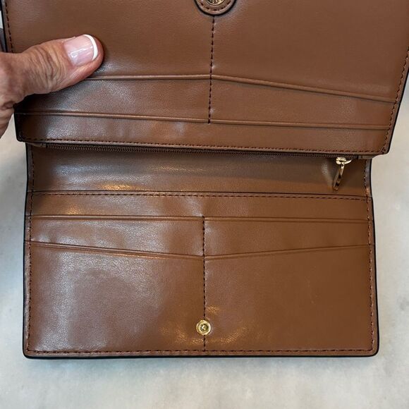 Michael Kors Wallet Leather Pebbled Slip Snap Closure Flap Wallet - Picture 16 of 16